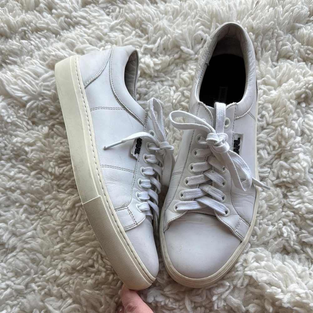 Karl Lagerfeld White‎ Leather Sneakers